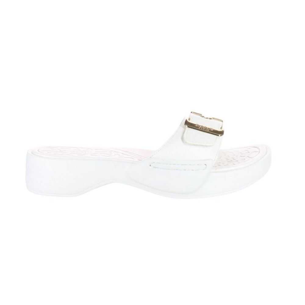 Dr. Scholl's Womens White Slides Size 9 Medium (B, M)